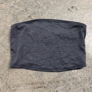 SHEIN Women's Gray Cropped Tube Top Size XS Basics Casual Y2k Grunge Hip- Hop